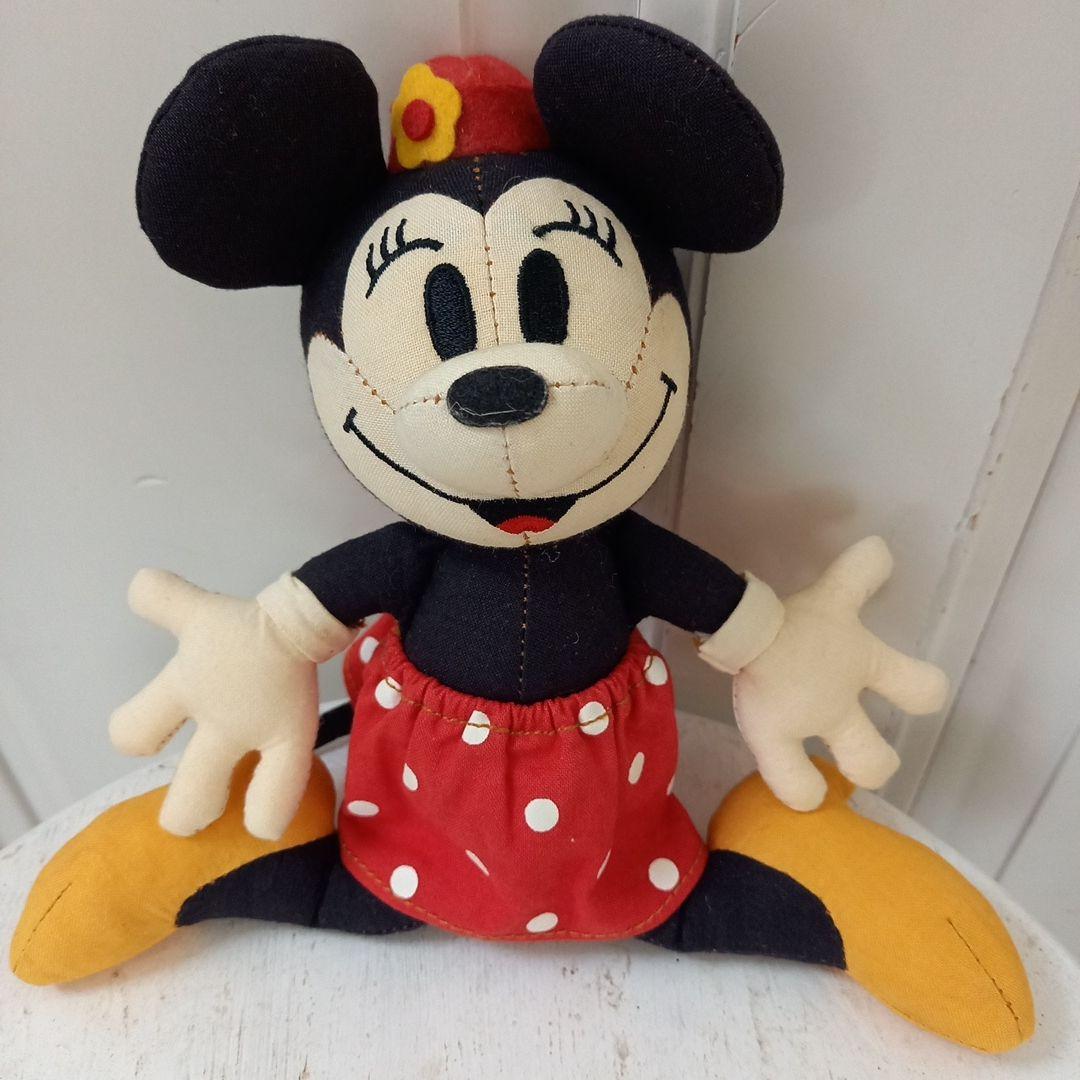 レトロミニーマウスコットン製ぬいぐるみ レアディズニー 東京