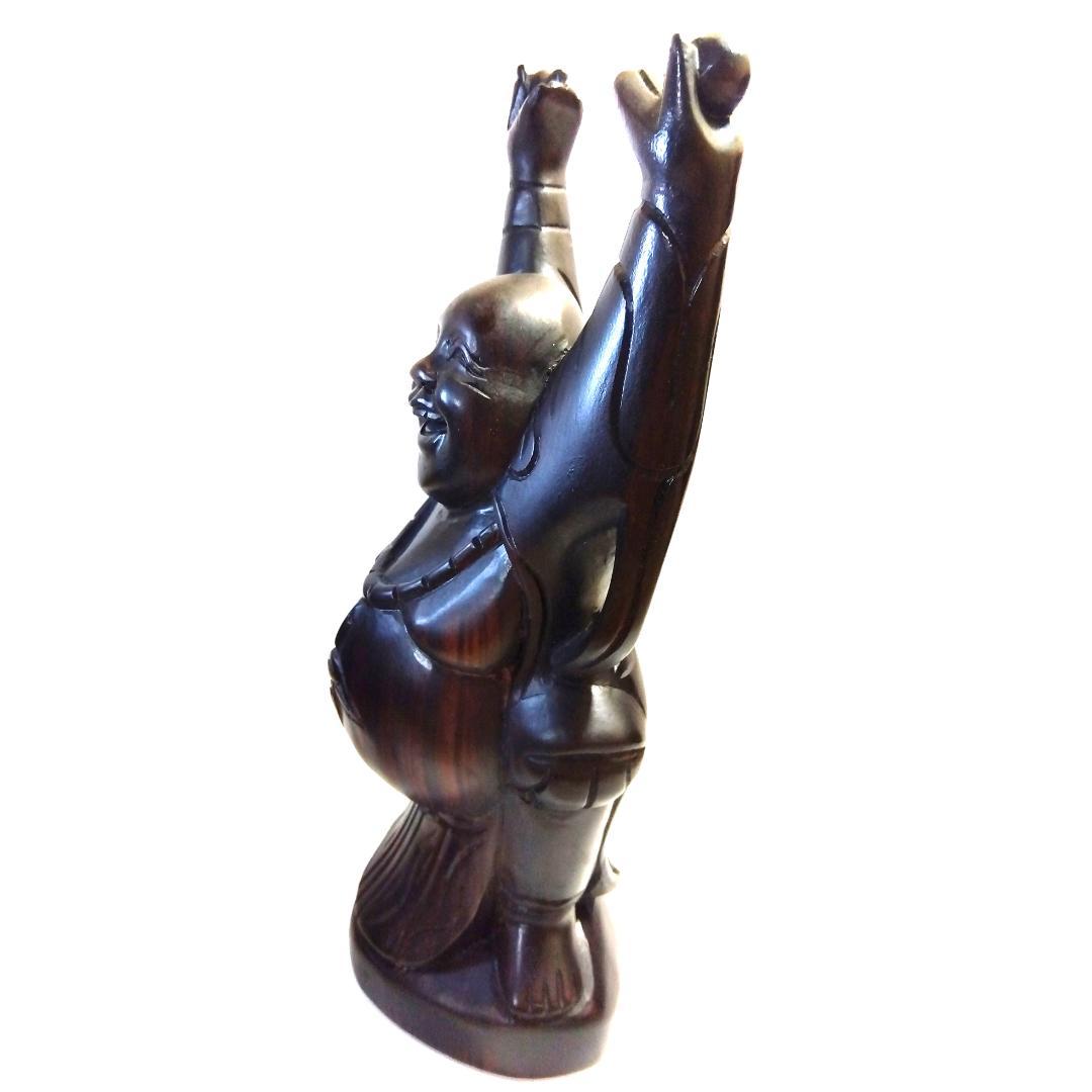 【 神像 】 七福神　布袋尊 ／ 手彫り ／ ヴィンテージ　昭和　骨董