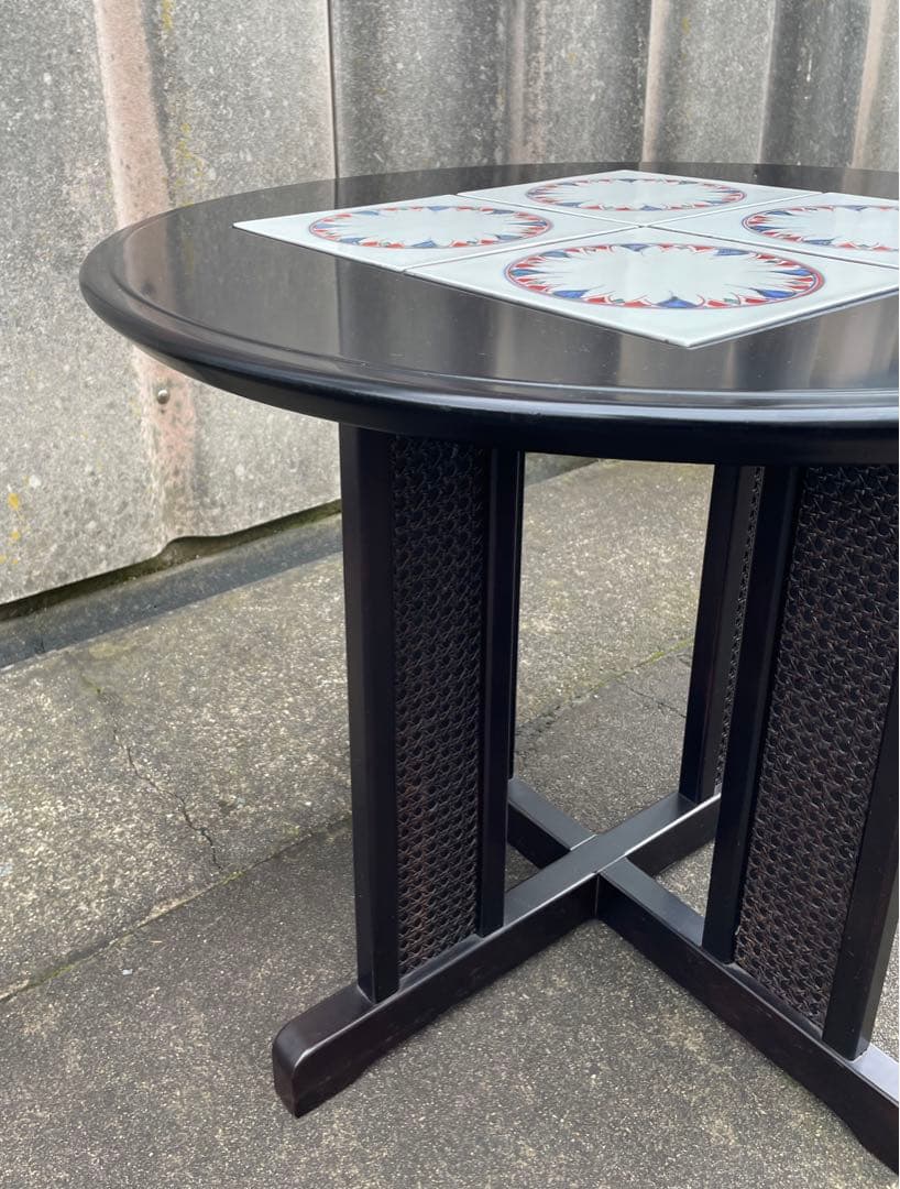 モリシゲ家具/MORISHIGE/高級家具/メヌエット/ラウンドテーブル/タイル