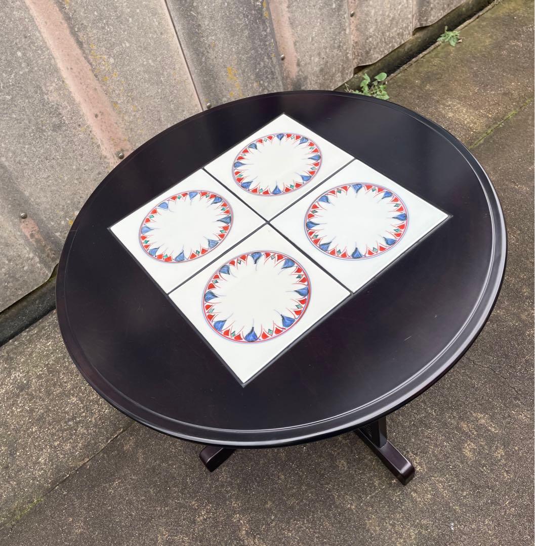 モリシゲ家具/MORISHIGE/高級家具/メヌエット/ラウンドテーブル/タイル