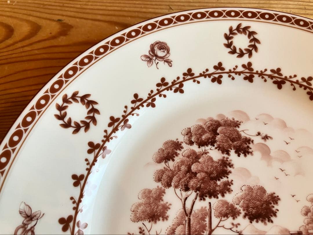 ジノリPaesaggiシリーズdipinto a mano 21.5デザート皿