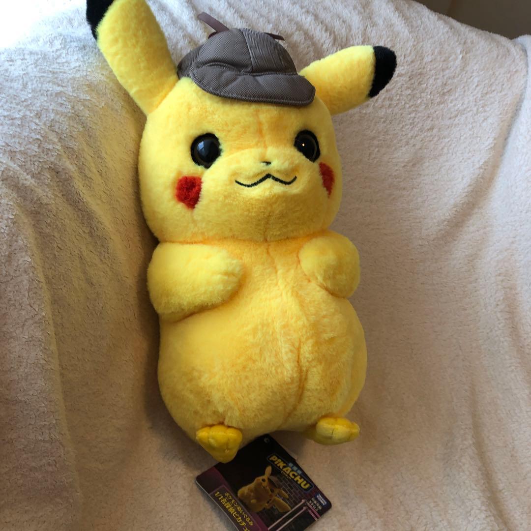 ポケモン　映画　名探偵ピカチュウ 等身大ピカチュウ ぬいぐるみ　タカラトミー