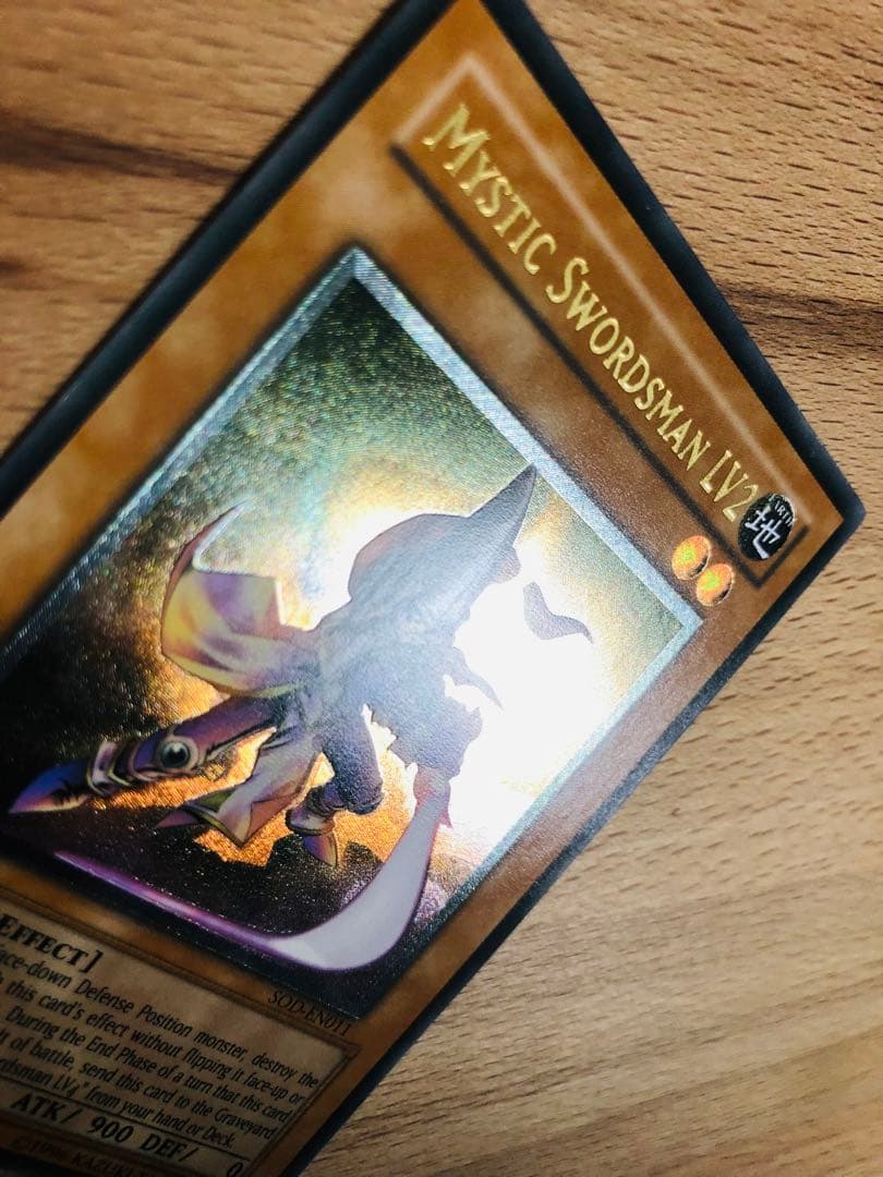 【美品】EU ミスティック・ソードマン LV2 1st レリーフ 遊戯王 英語