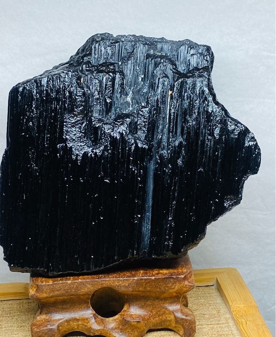 天然石　お守り　ブラック　トルマリン 1014g 107㍉