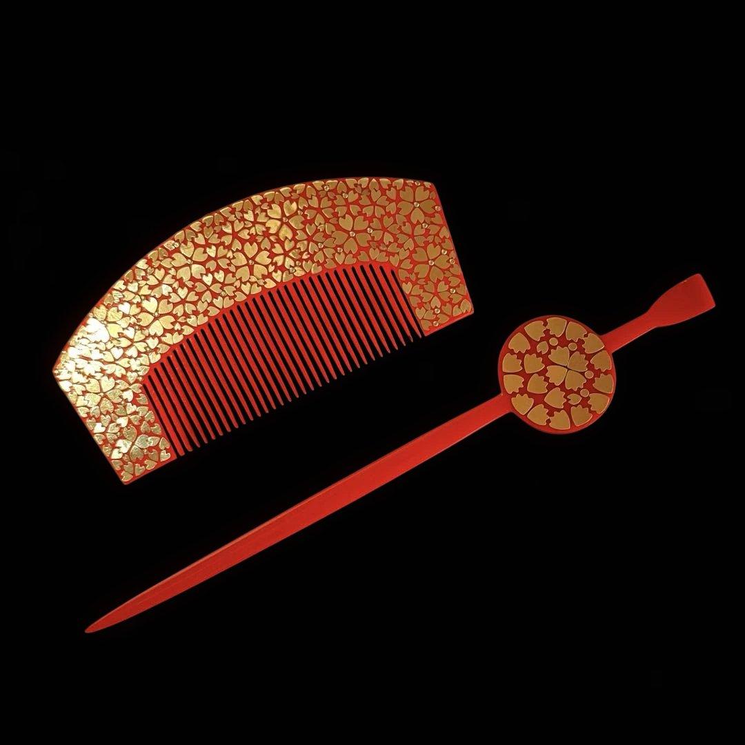 日本髪 髪飾り 七五三(7歳)～成人式 ピンク