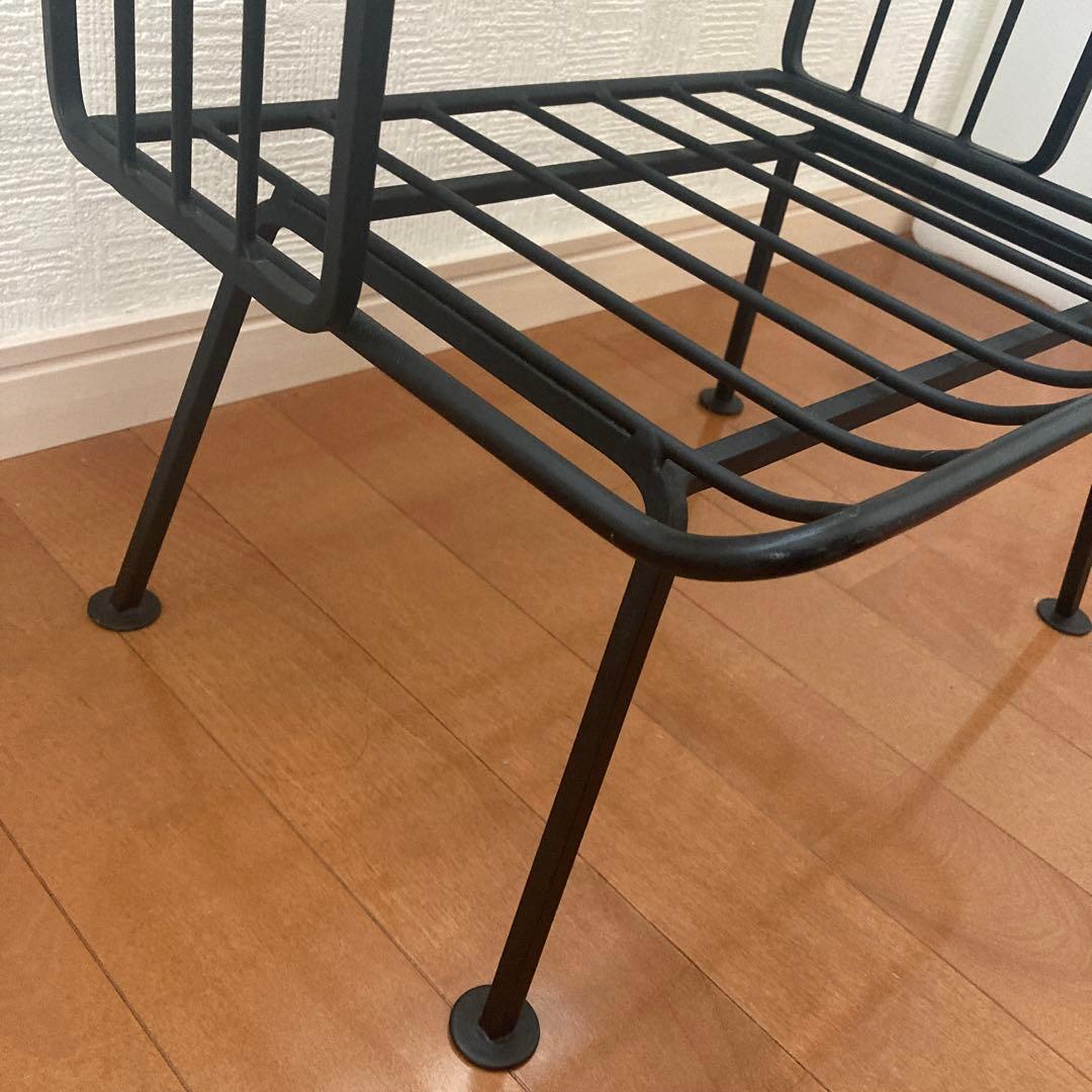 ウニコ ステラ スモールガラスシェルフ ガラスxアイアン レトロ風ガラス