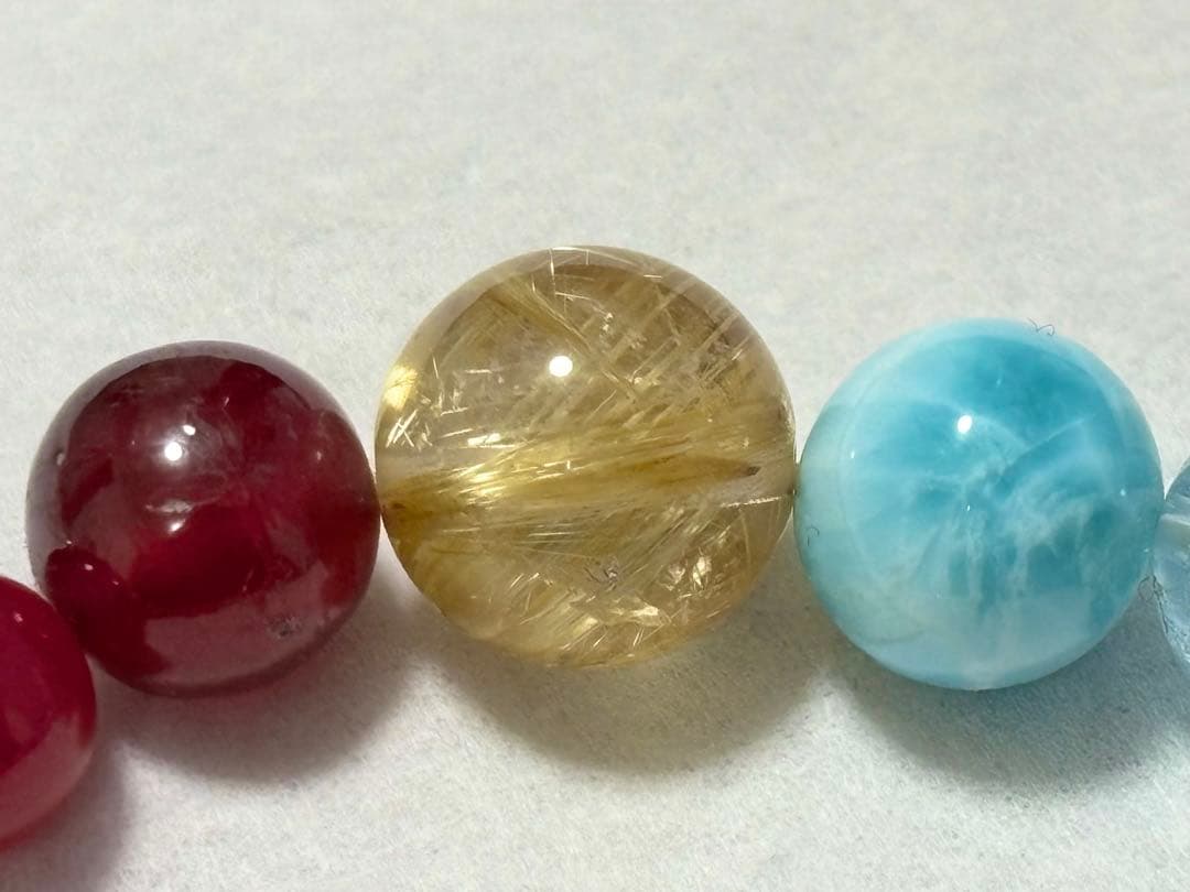 天然石マルチストーンブレス