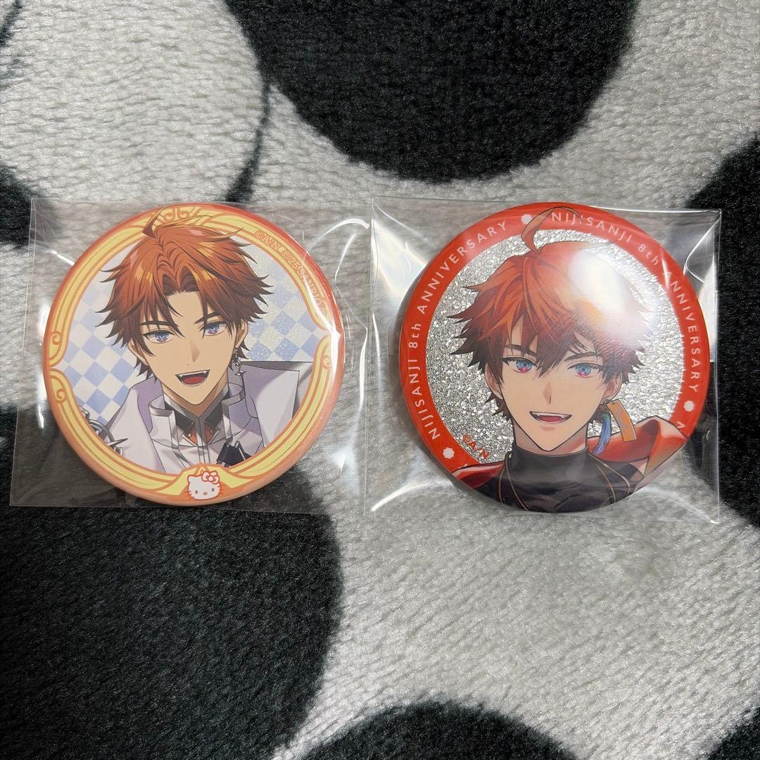 北見遊征 にじさんじ 3SKM 缶バッジ 8周年 サンリオ - メルカリ