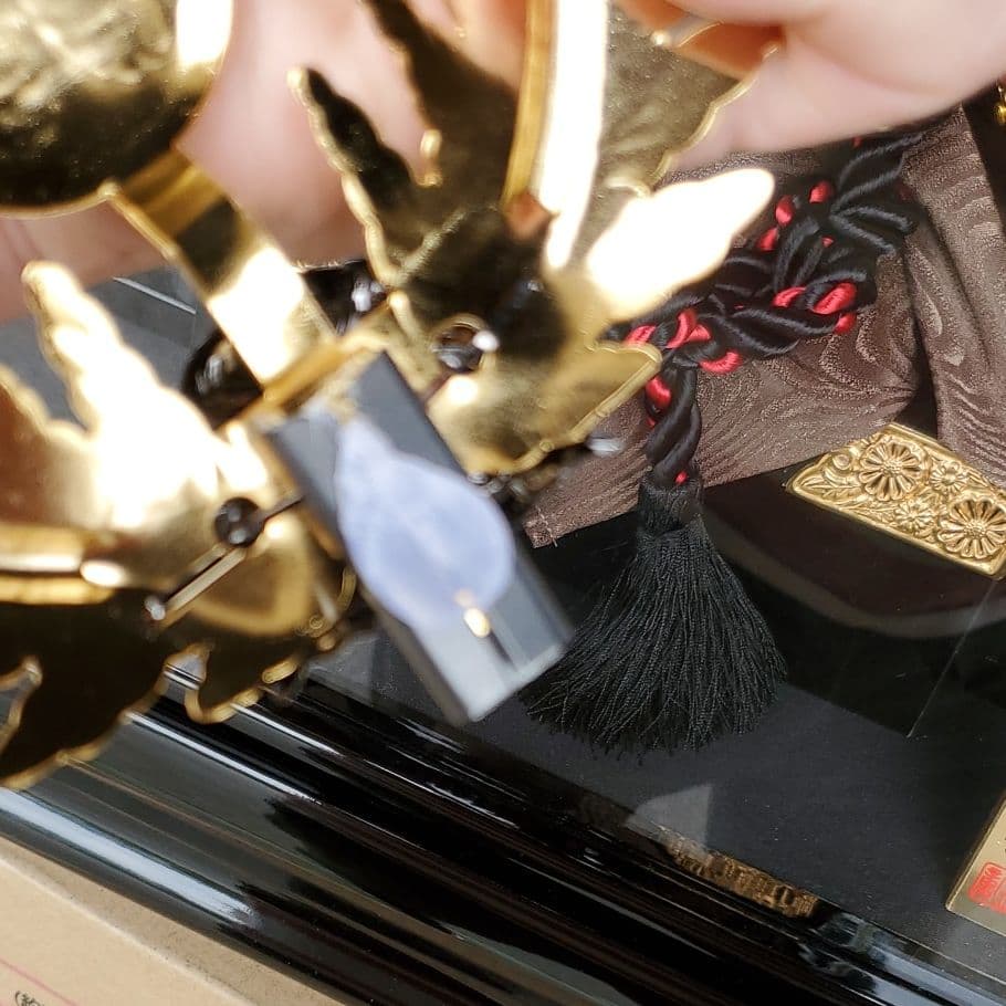 ワケあり□12号　宝童作　五月人形 兜飾り　名将　徳川家康