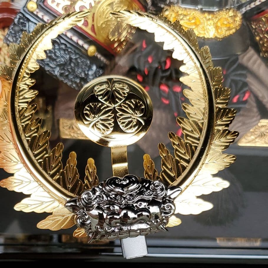 ワケあり□12号　宝童作　五月人形 兜飾り　名将　徳川家康