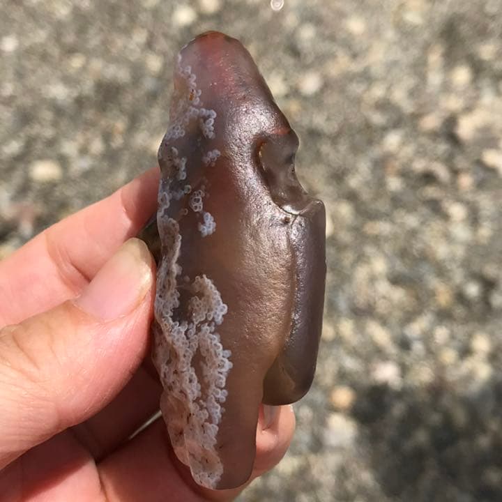 ゴビ石−936 ゴビ瑪瑙　花眼　原石