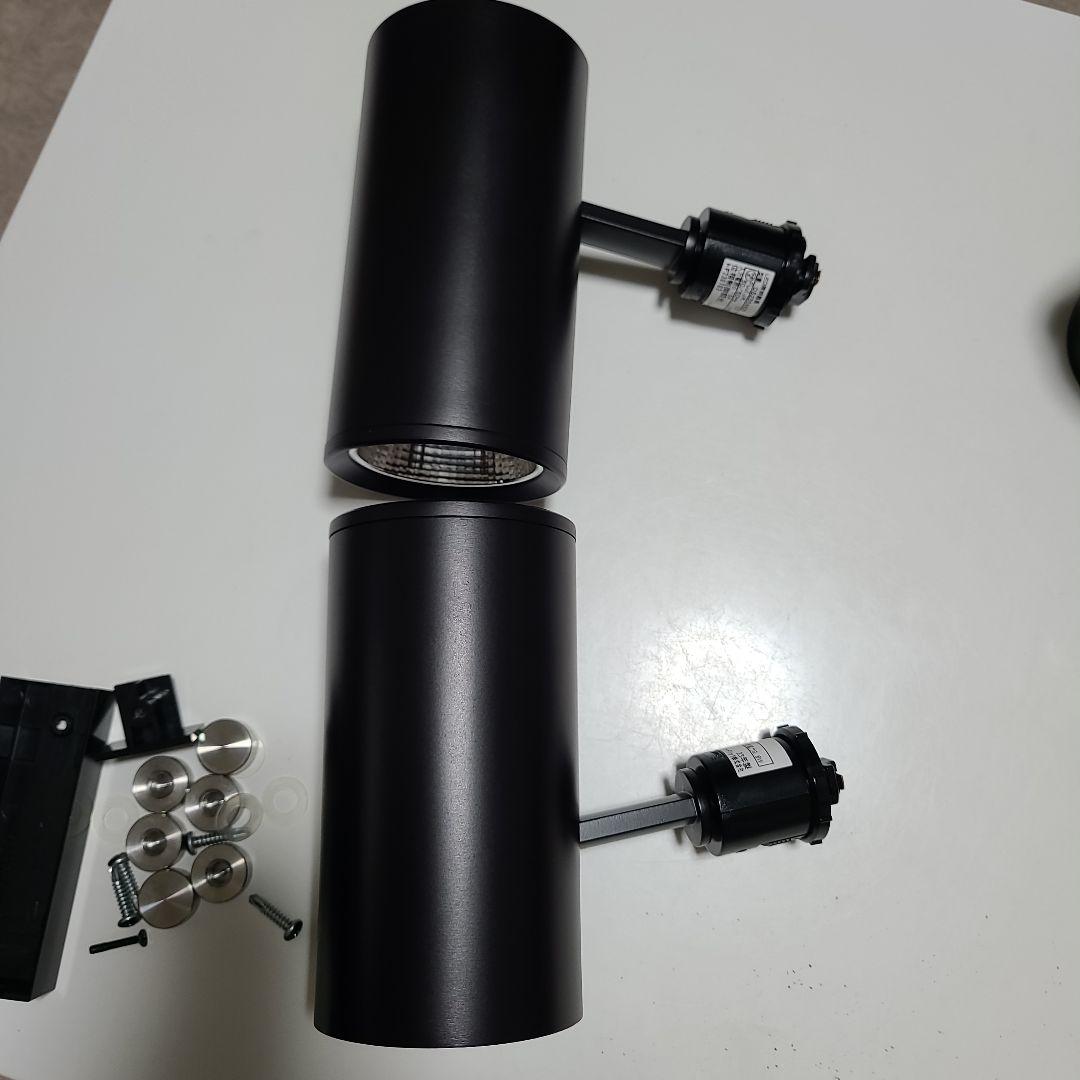 スポットライト 2個セット ブラック 100V 9W