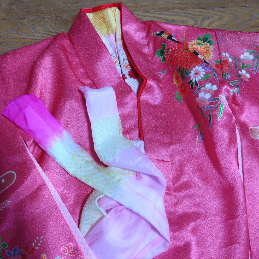 美品★美しいグラデーションの被布と着物と小物★七五三