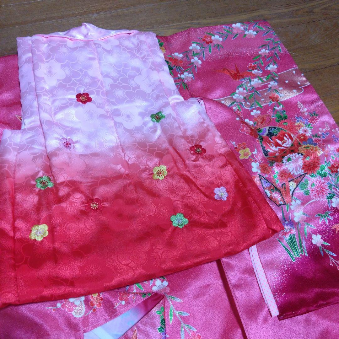 美品★美しいグラデーションの被布と着物と小物★七五三