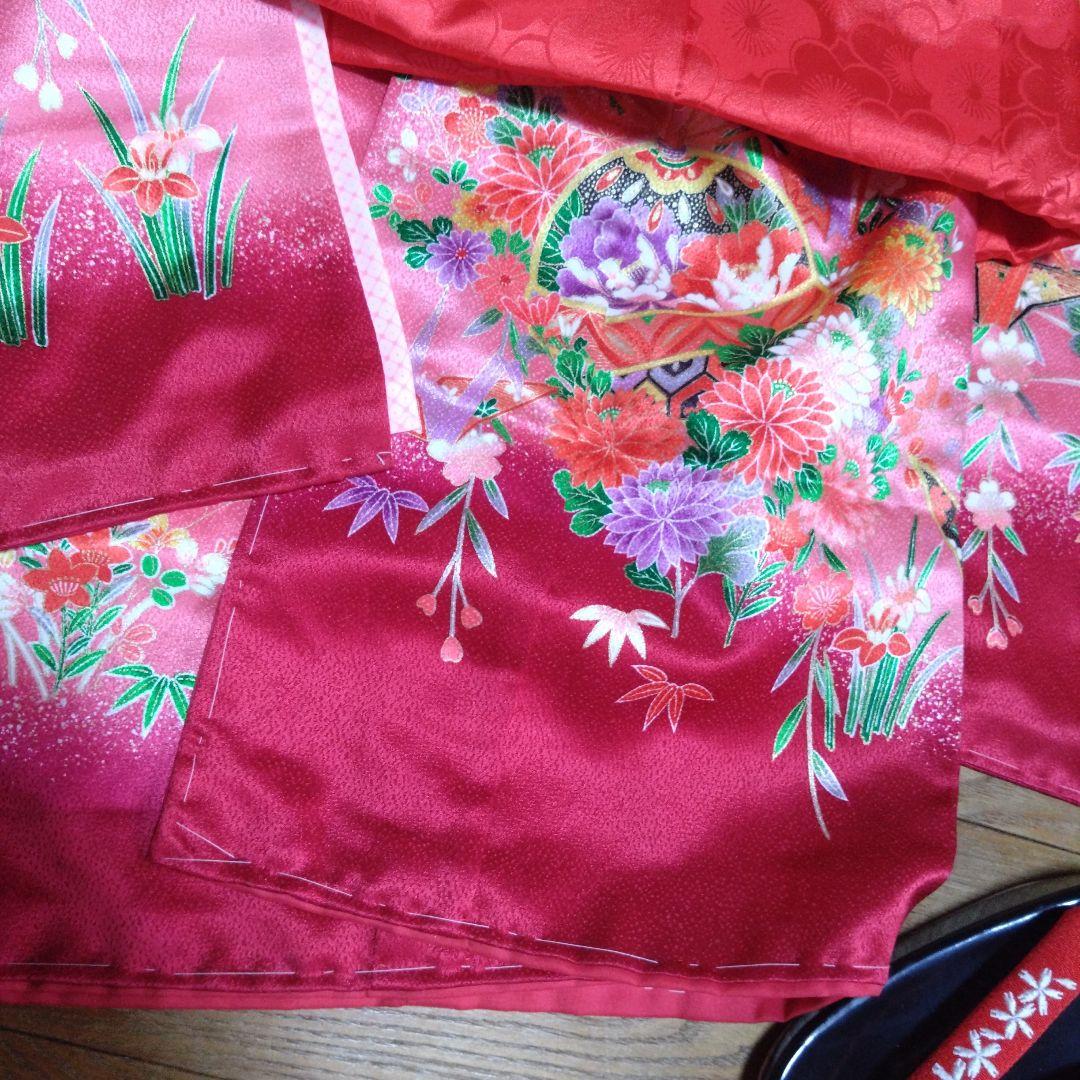 美品★美しいグラデーションの被布と着物と小物★七五三