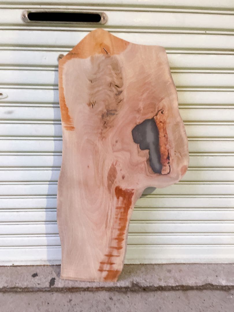 天然　カバ　木材　天板　無垢材　一枚板　テレビ台　レジン　デスク　机