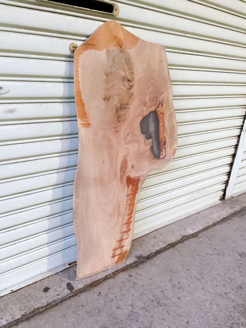 天然　カバ　木材　天板　無垢材　一枚板　テレビ台　レジン　デスク　机