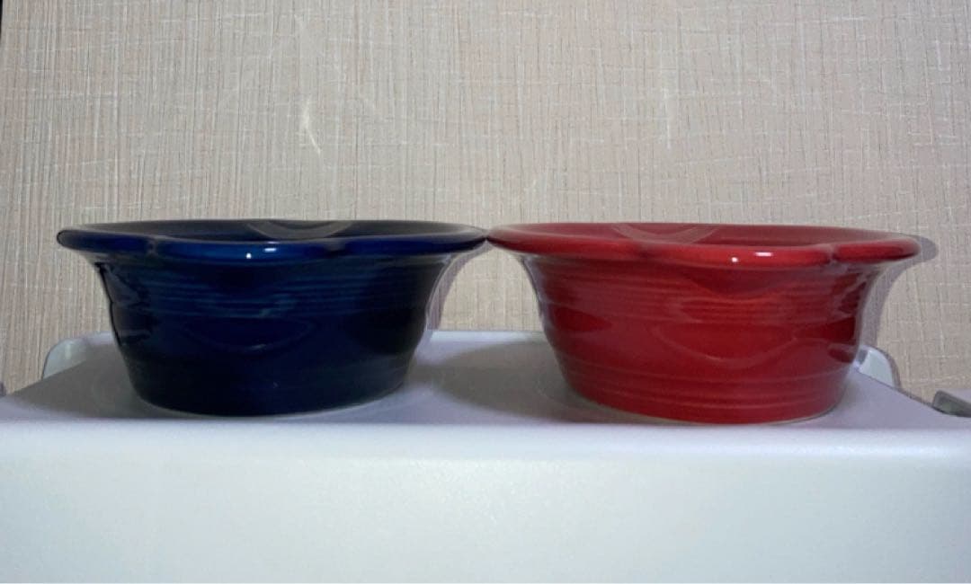 フィエスタ　オーバル　キャセロール　ネイビー　レッド　グラタン皿　無鉛　セット