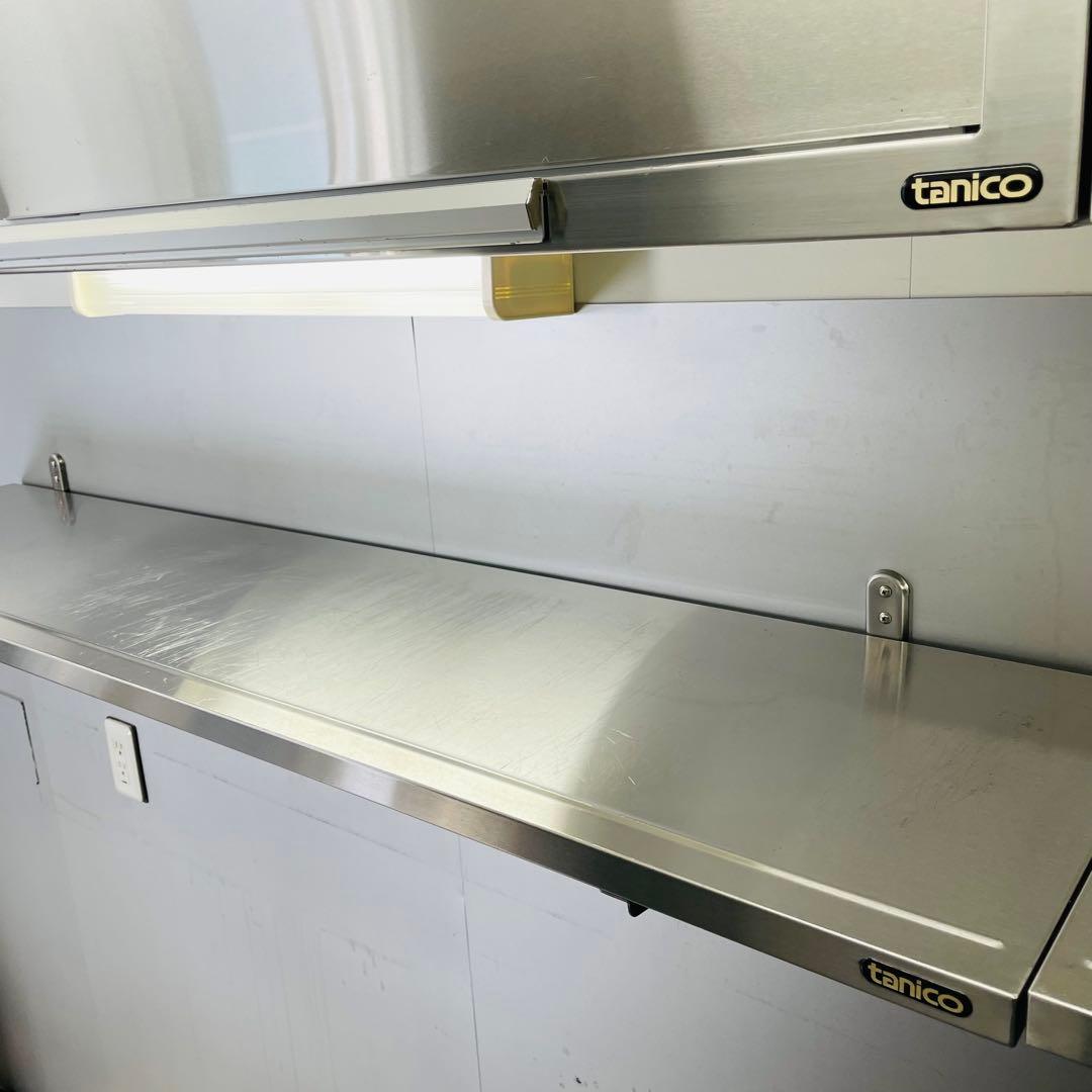 ①②タニコー tanico 業務用 ステンレス壁付け棚 2個セット 150×35