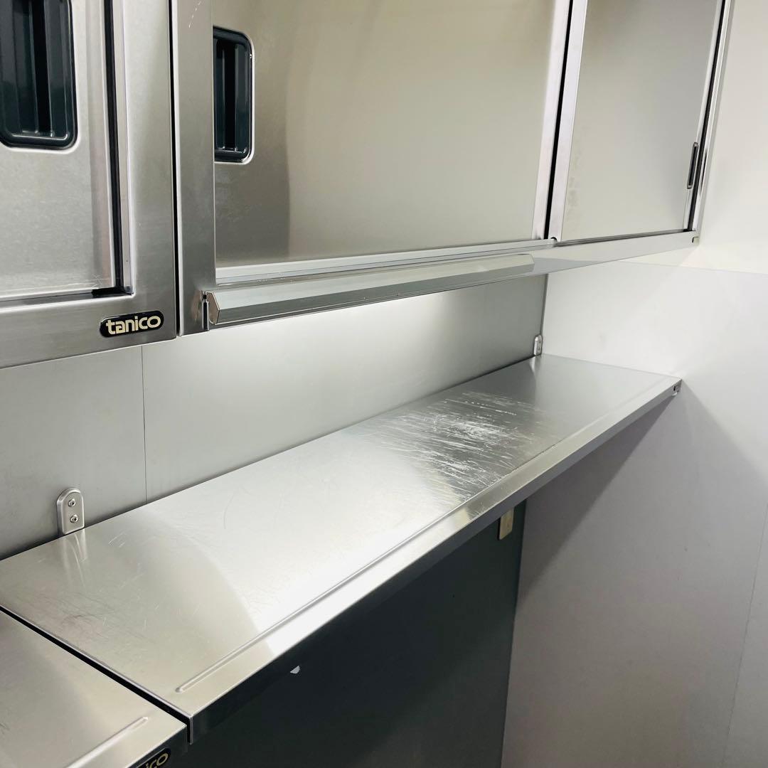 ①②タニコー tanico 業務用 ステンレス壁付け棚 2個セット 150×35