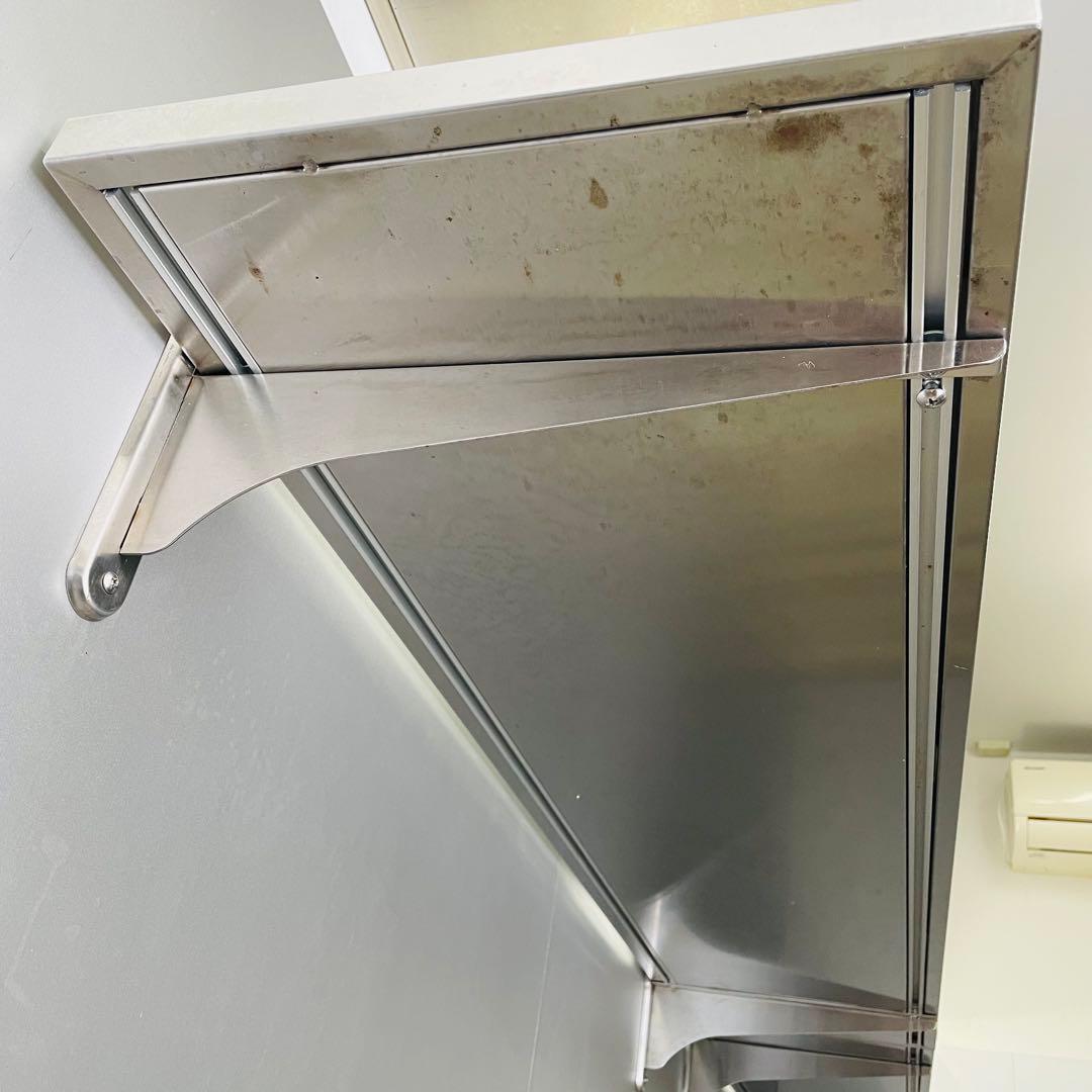 ①②タニコー tanico 業務用 ステンレス壁付け棚 2個セット 150×35