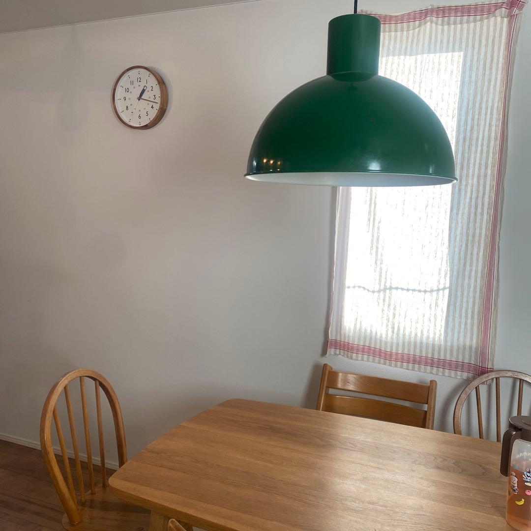 アンティーク　グリーンドーム型　ペンダントライト