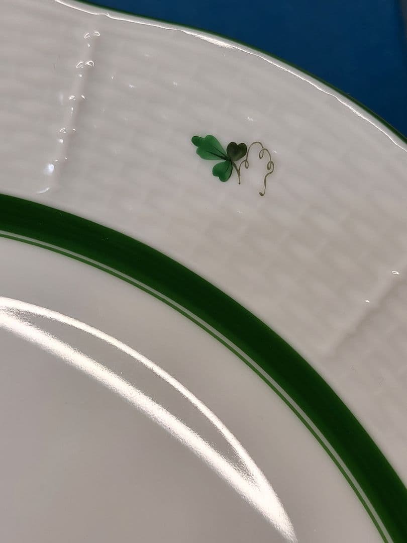 未使用近✨ヘレンド ウィーンのバラ プレート 26cm大皿 ピンク ローズ2枚①