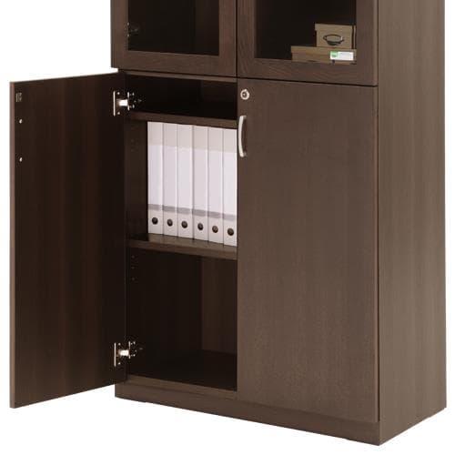 大川家具☆国産役員用両開き書庫（W805×D400×H1820）☆