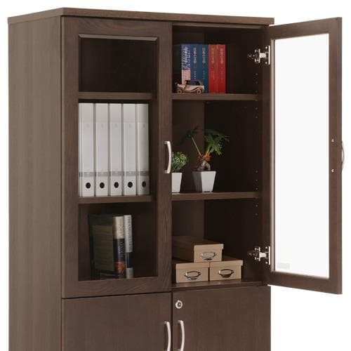 大川家具☆国産役員用両開き書庫（W805×D400×H1820）☆