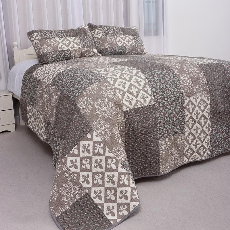 キルトベッドカバー3点セット綿マルチカバー キルティング lsyy01