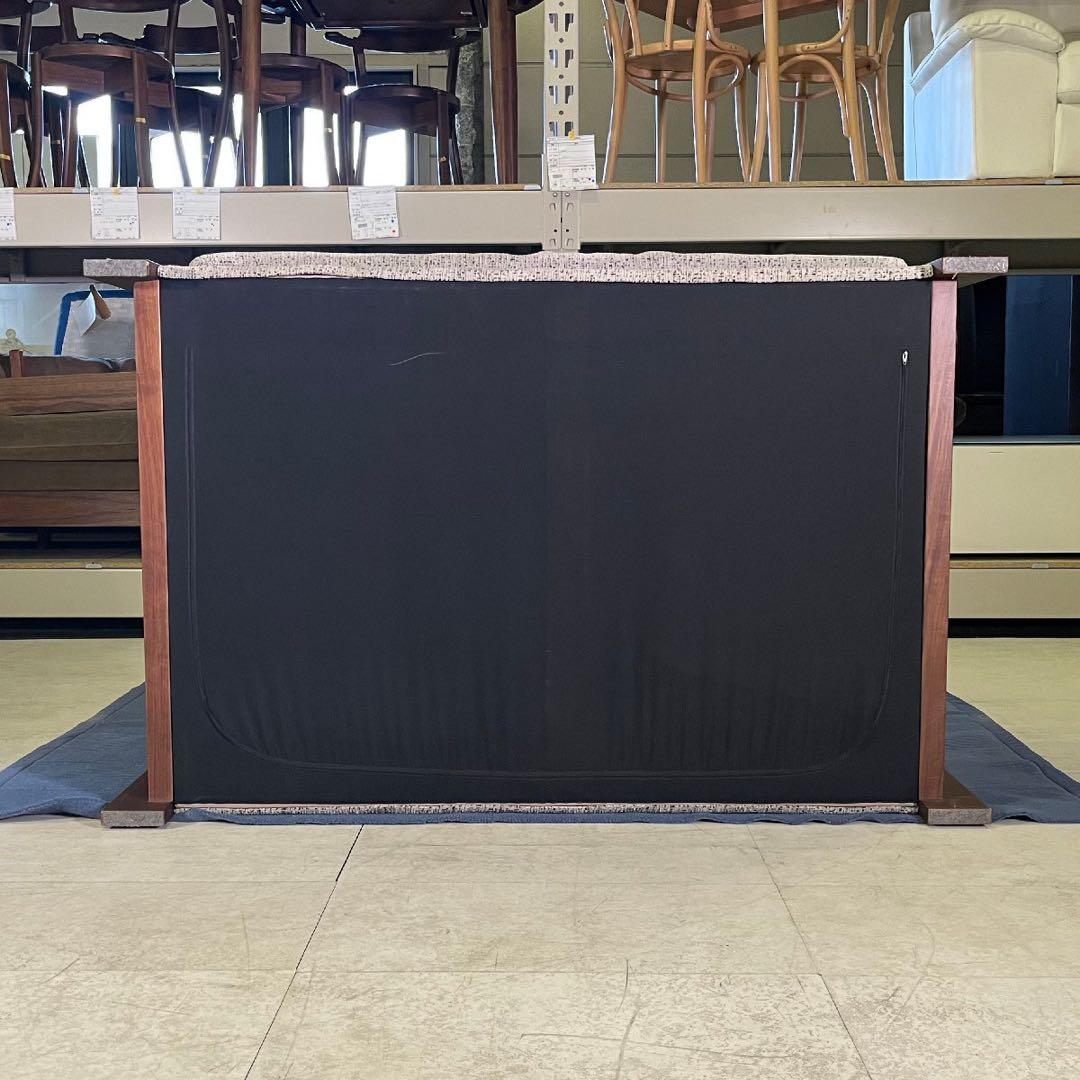 Keyuca ケユカ 木製アームラブソファ 2人掛け　ミックスグレー