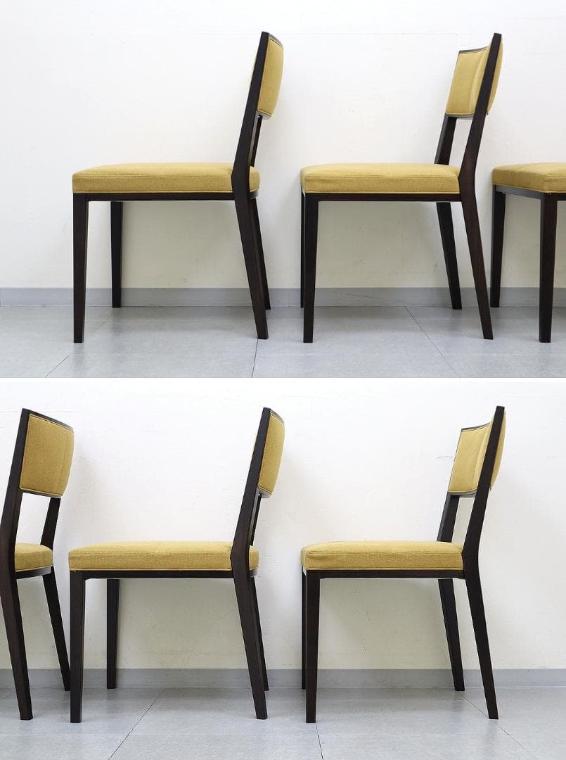 B③4脚セット 美品 TIME&STYLE ダイニングチェア 椅子 旭川家具