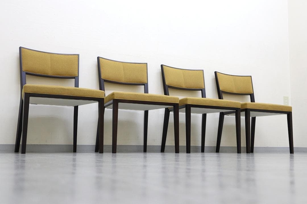 B③4脚セット 美品 TIME&STYLE ダイニングチェア 椅子 旭川家具