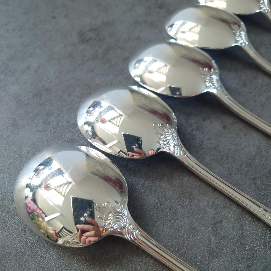 希少 美品 クリストフル マルリー コンソメスプーン 6点