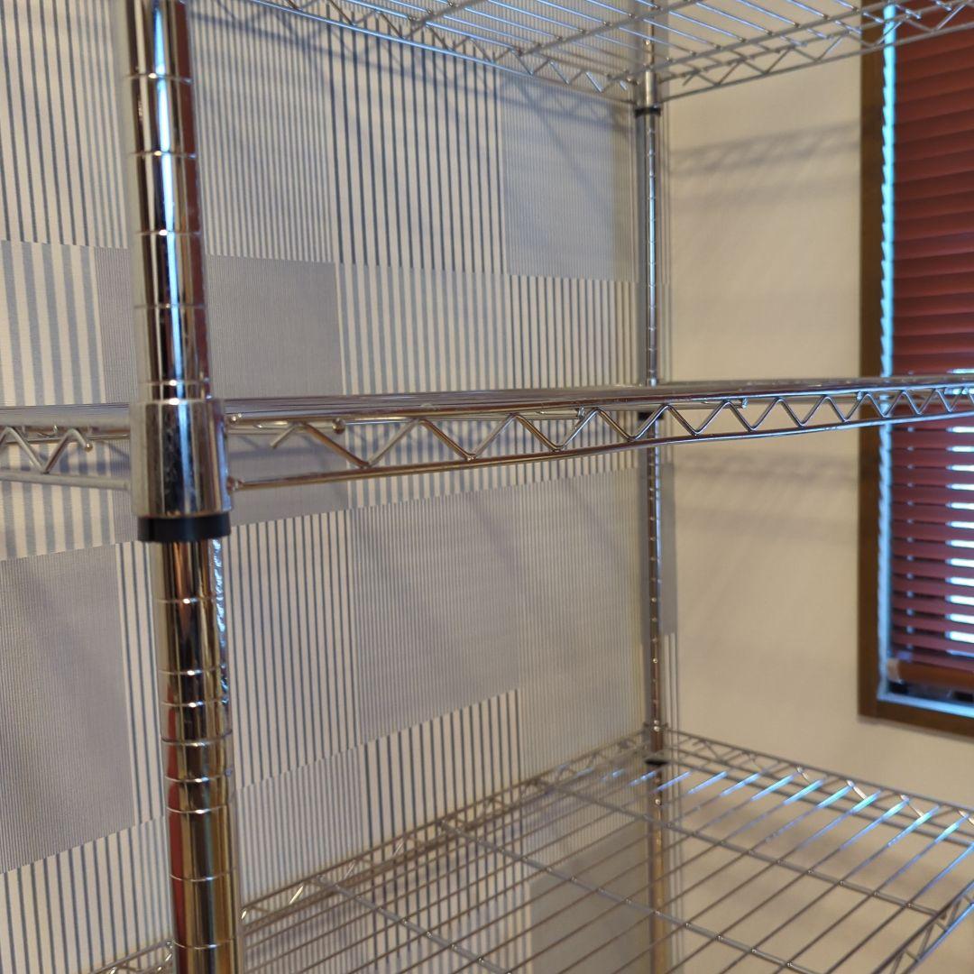 4段 スチールラック シルバー