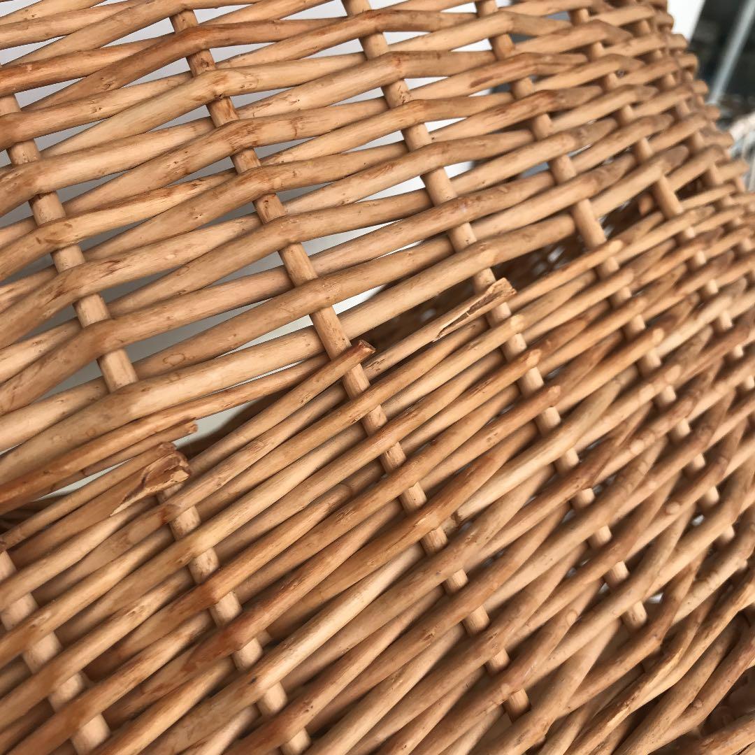 アンティーク　大きなバスケット