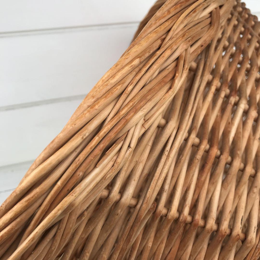 アンティーク　大きなバスケット