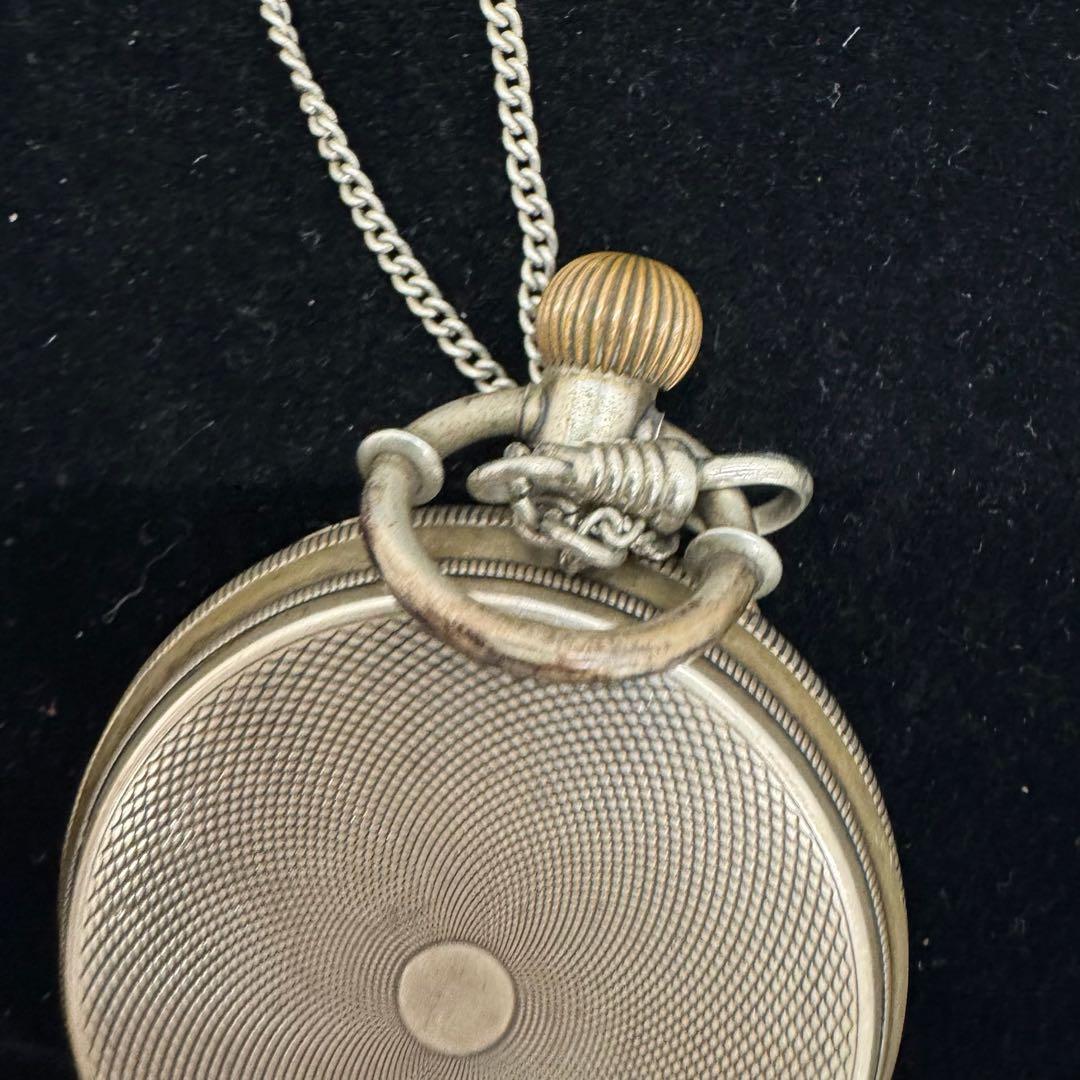 [鑑定済] 銀製懐中時計　アールシュミット商会　商館時計　銀無垢ケース