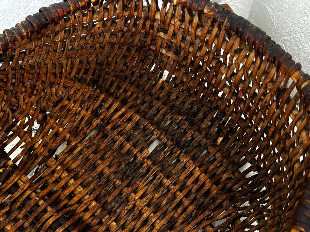 フランスアンティーク　パニエ　かご　ブロカント