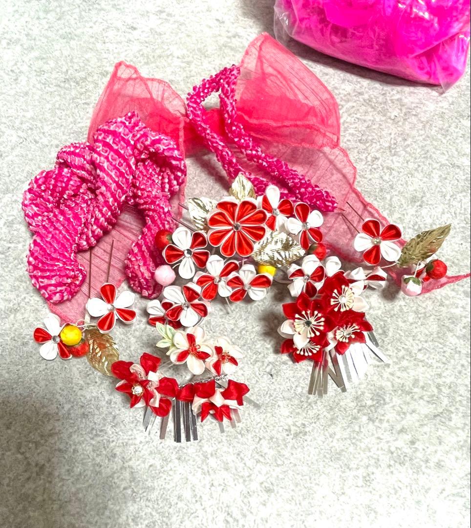 振袖セット 7歳 七五三用お雛様