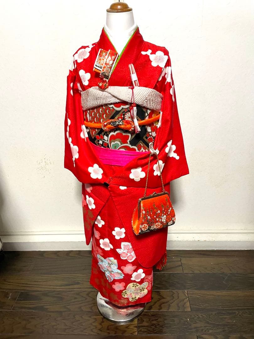 振袖セット 7歳 七五三用お雛様