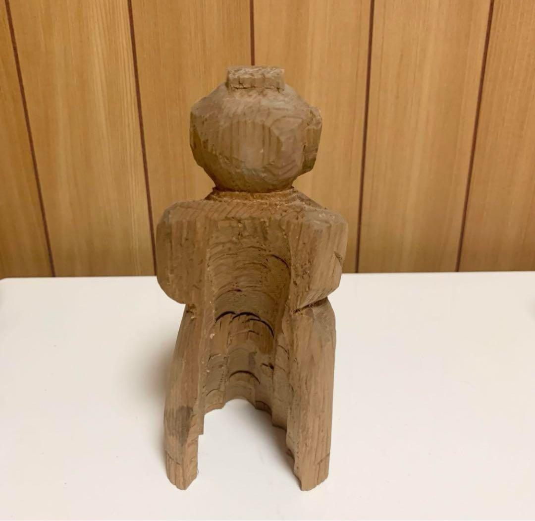 匿名配送 木彫り 中国人形 古代 役人 - メルカリ