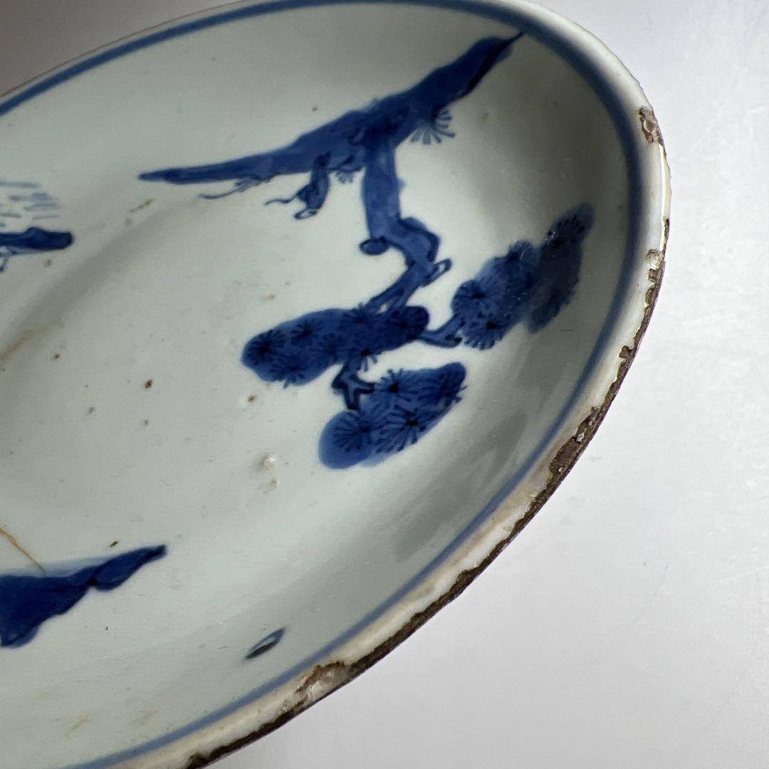 中国明時代 古染付中皿 直径約15.5㎝ 東Y8-0114☆2Fタルチ - メルカリ