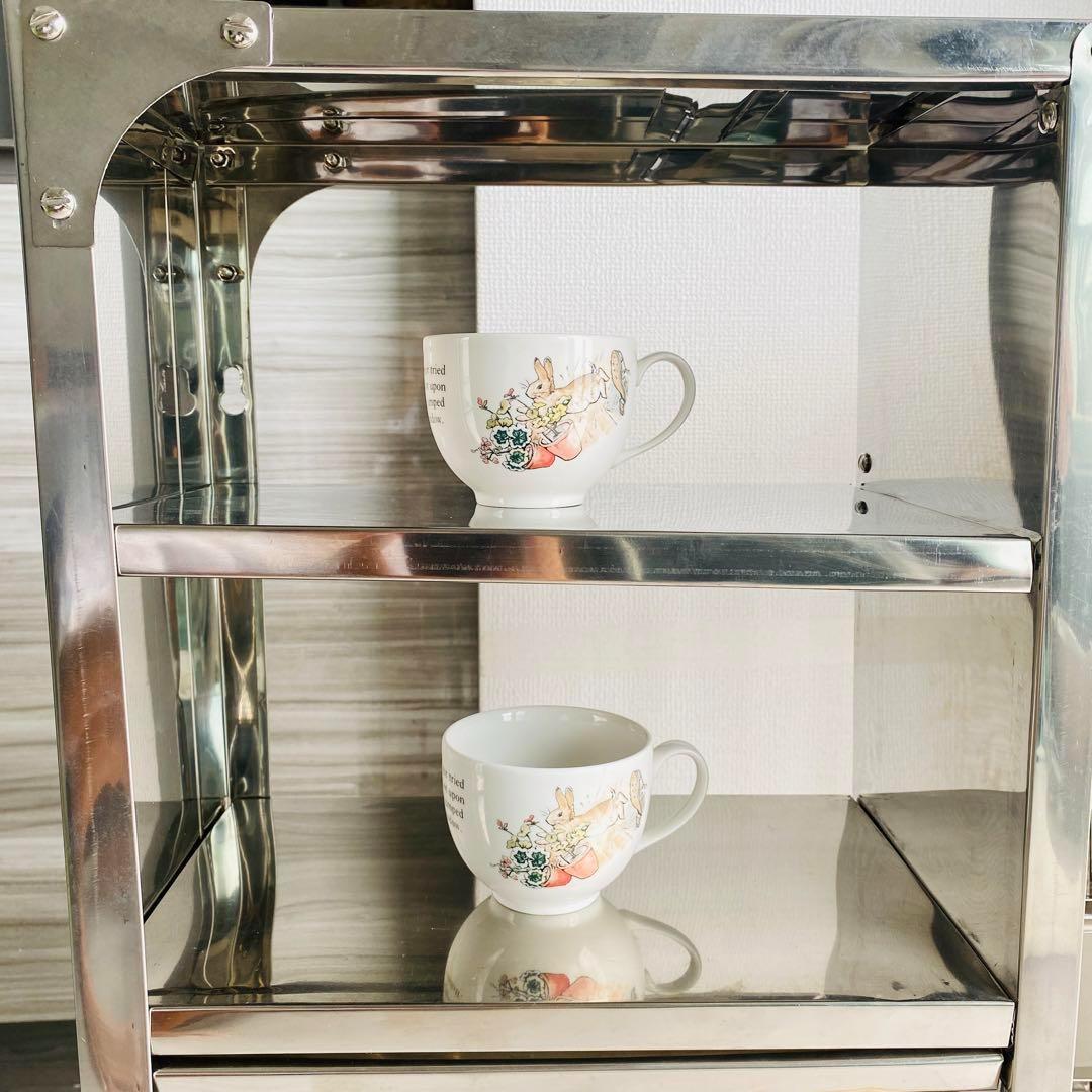 【新品未使用】インディアンキッチンラック　ステンレススチール　74cm×74cm