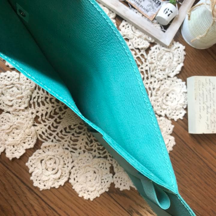 ご確認用 牛革 ティファニーブルー 手帳カバー フルカバー　A6 A5 B6