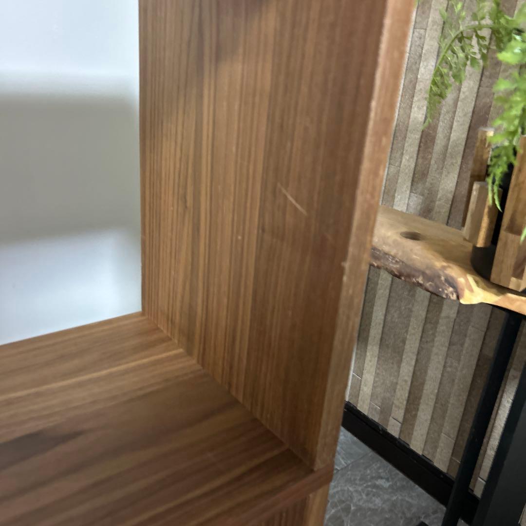 無印良品　スタッキングシェルフ　ウォールナット材　5段×2列　美品