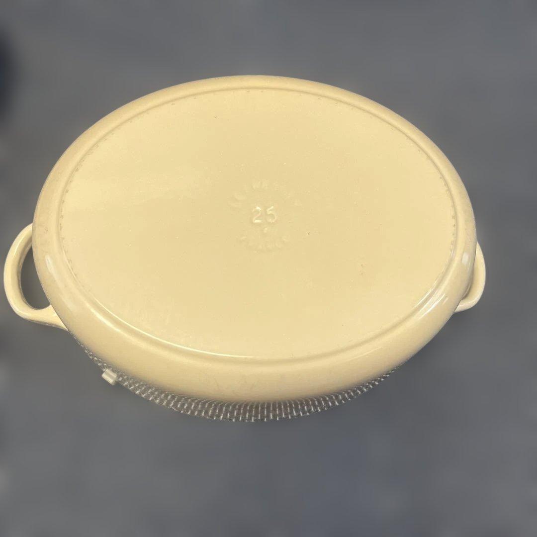 美品☆ルクルーゼ オーバル・スチーマーセット25㎝