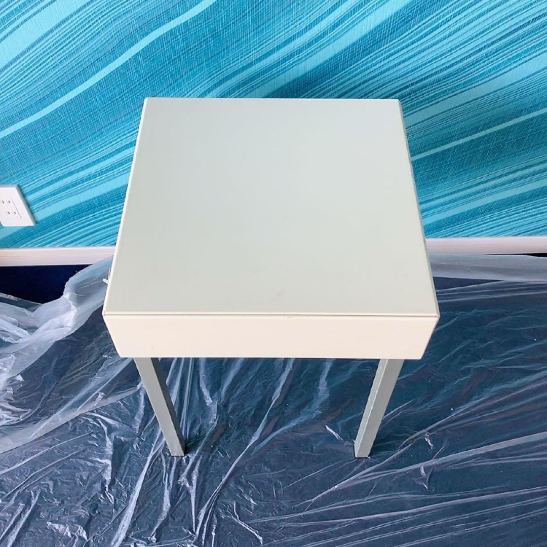 フランスベッド サイドテーブル① 引き出し オフホワイト リメイク DIY