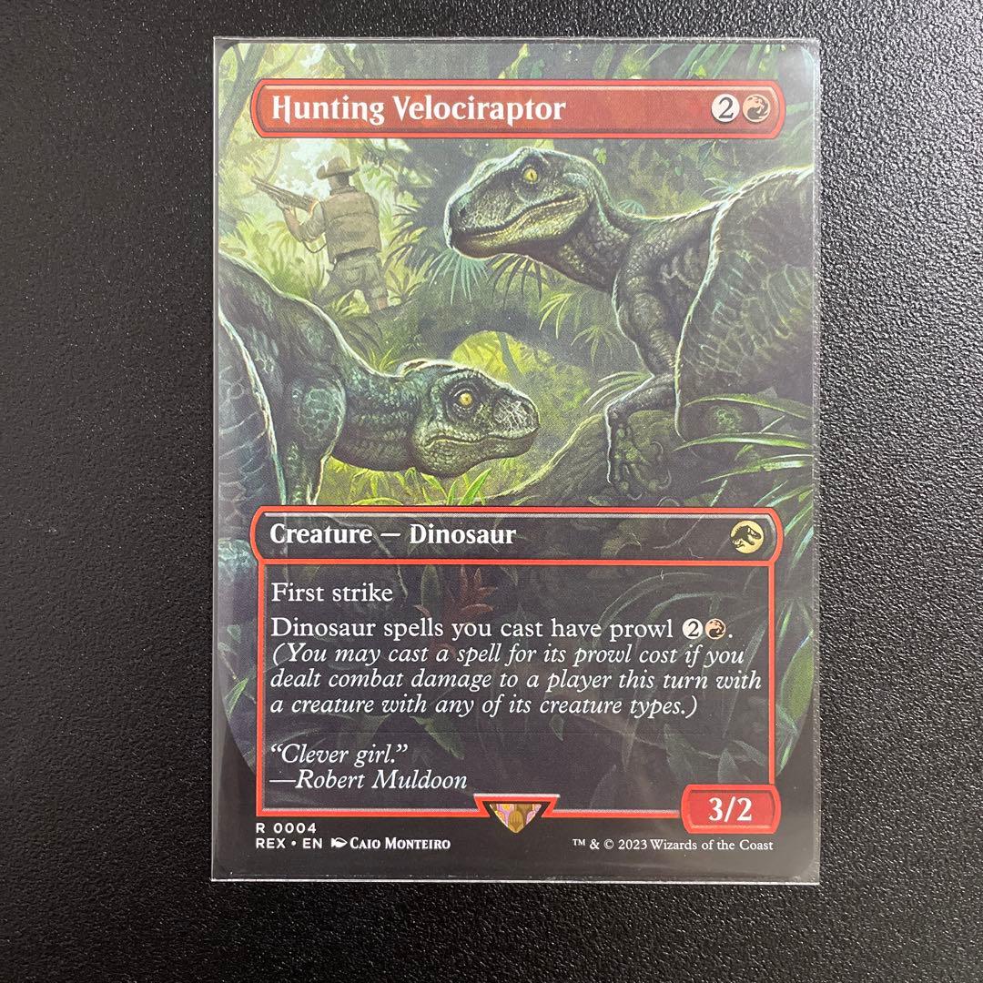 m1647 004 ボーダーレス 狩りをするヴェロキラプトル - メルカリ