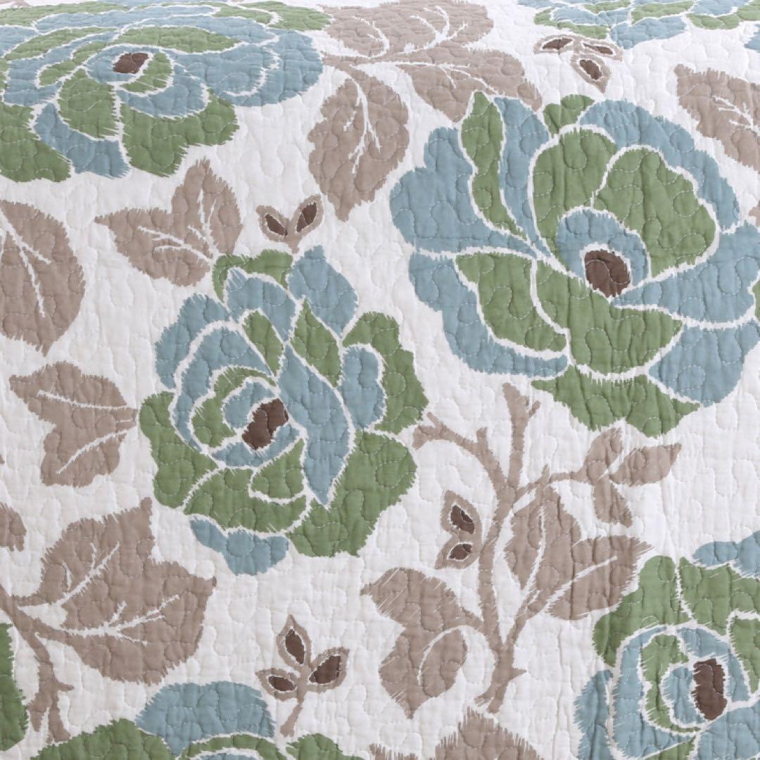 キルトベッドカバー3点セット綿マルチカバー キルティング 808